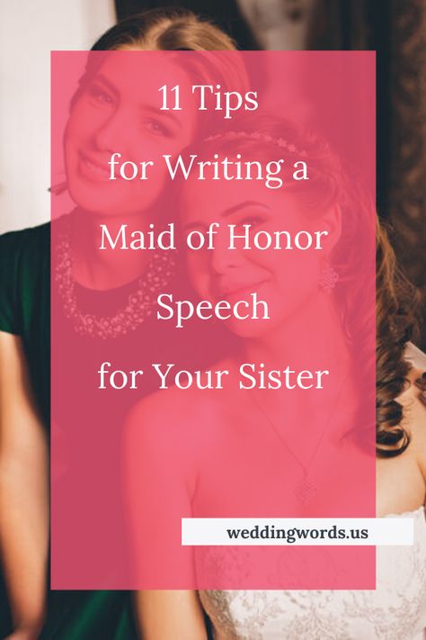 Matron Of Honor Speech, Bride Wedding Speech, Maid Of Honor Toast, Sister Wedding Speeches, Wedding Vows Quotes, Bridal Shower Questions, Speech Outline, Wedding Ceremony Readings, Bride Speech