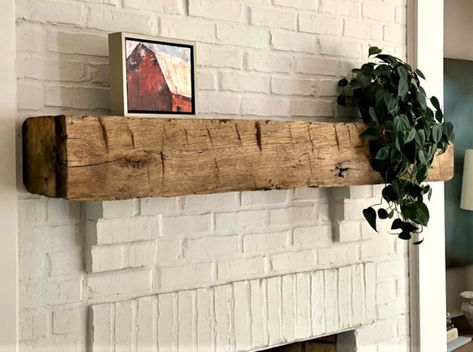 Cottage Lodge, Wood Beam Fireplace, Rustic Log Cabin Decor, Cabin Fun, Beam Mantle, Beam Fireplace, Cottage Makeover, Rustic Fireplace, Loft Plan