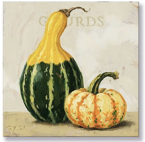 Vegetable Painting, Fall Canvas Painting, Harvest Decor, Fall Canvas, Jar Opener, Pumpkin Art, Fall Watercolor, Harvest Decorations, Simple Acrylic Paintings