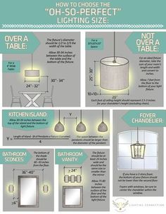 Chandelier size guide and tips to choosing the right size light. How to determine kitchen pendant size and spacing, we're sharing all the rules. Classic Farmhouse Kitchen, Farmhouse Style Lighting, Home Lighting Design, Farmhouse Kitchen Island, Kitchen Island Decor, Interior Design Guide, Island Decor, Deco Luminaire, Lighting Trends