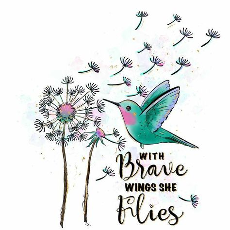 Dandelion Quotes, Brave Wings, Fabric Panel Quilts, Ribbon Tattoos, Hummingbird Tattoo, Mystical Art, Fabric Panel, Panel Quilts, Sublimation Png