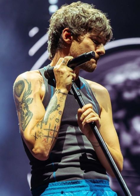 Louis Tomlinson Tattoos, Louis Tomlinson On Stage, Faith In The Future, Future World, Louis (one Direction), Irish Boys, Frat Boy, Instant Photos, Louis Williams