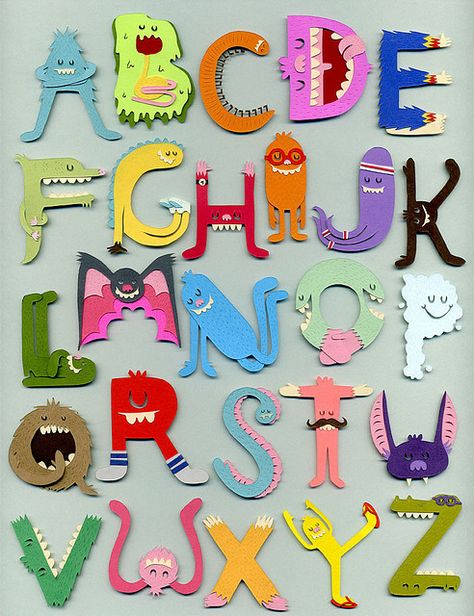 monster alphabet...too cute ;) Monster Alphabet, Abc Art, Graphic Desi, Alfabet Letters, Alphabet Art, Monster Party, Ideas Creative, Alphabet And Numbers, Alphabet Illustration