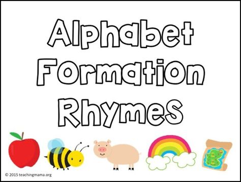 Letter Formation Rhymes Free Printable, Alphabet Formation Rhymes, Abc Rhymes, Teaching Rhyming Words, Alphabet Formation, Numbers Activities, Waldorf Homeschooling, Teaching Handwriting, Prek Ideas