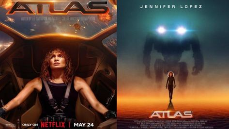 In her review of the sci-fi film "Atlas," Deepa Gahlot discusses the movie's plot and themes. Jennifer Lopez stars as Atlas, a woman in a high-tech robotic suit who battles AI antagonist Harlan, played by Simu Liu. The story involves a human-AI neural link and an evolving relationship between Atlas and an AI voice named Smith. Despite the film's fast pace and futuristic gadgets, Gahlot finds it somewhat old-fashioned. Atlas Jennifer Lopez, Robotic Suit, Futuristic Gadgets, Simu Liu, Movie Plot, Sci Fi Films, Look Older, Jennifer Lopez, High Tech