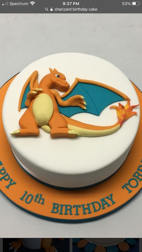 Pokémon Charizard Cake, Charizard Birthday Cakes, Charzard Birthday, Pokemon Cake Charizard, Charzard Birthday Cakes, Charizard Cake, Pokemon Torte, Pokémon Cake, Pokemon Birthday Cake