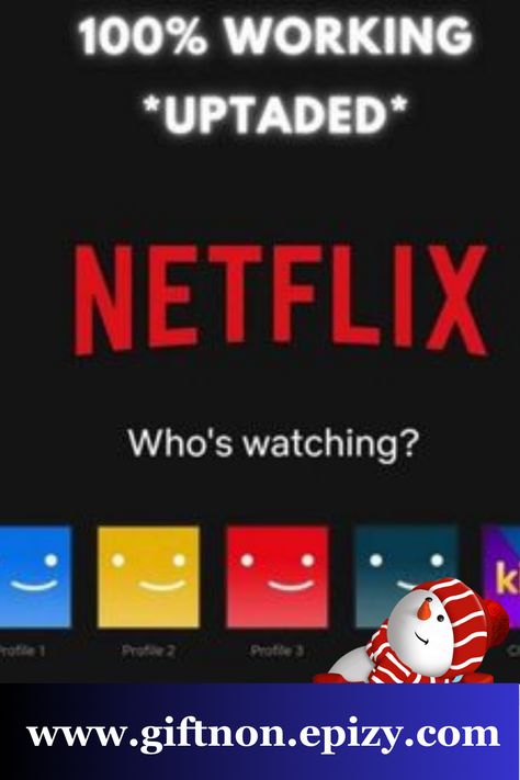 Link Netflix gift card generator is an online tool used for generating unique free Netflix gift card codes. Unlimited Netflix Gift Cards Codes Generator. Netflix gift card generator is simple online utility tool by using You can create n number of Netflix gift voucher codes for amount $5, $25 and $100. This list contains free Netflix gift cards and codes if there's a free trial and with no generator. Netflix Gift Card Codes, Netflix Codes, Netflix Gift Card, Netflix Gift, Netflix Free, Netflix Account, Gift Card Generator, Netflix Movie, 30 Gifts