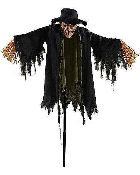 Scarecrow Convertible Hanging Prop and Lawn Stake - Spirithalloween.com Scarecrow Decorations, Corn Field, Eyebrow Ring, Spencers Gifts, Piercing Aftercare, Prop Making, Scary Costumes, Yellow Eyes, Halloween Props