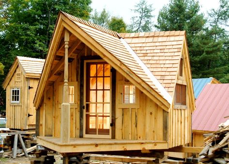 Design Case Mici, Post And Beam Shed, Design Casa Piccola, Tiny Guest House, Jamaica Cottage, Cottage Kits, Tiny House Kits, Pallet House, Storage Shed Plans