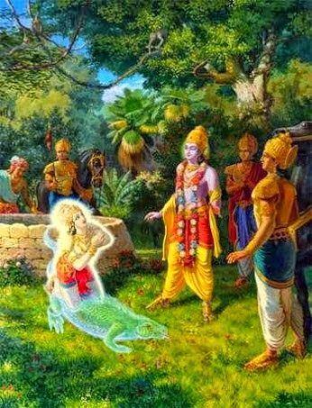 Shri Krishna and King Nrig Jai Krishna, Arte Yoga, Krishna Hindu, Krishna Book, Krishna Statue, Lord Ganesha Paintings, Sri Krishna, Lord Vishnu Wallpapers, Vedic Art