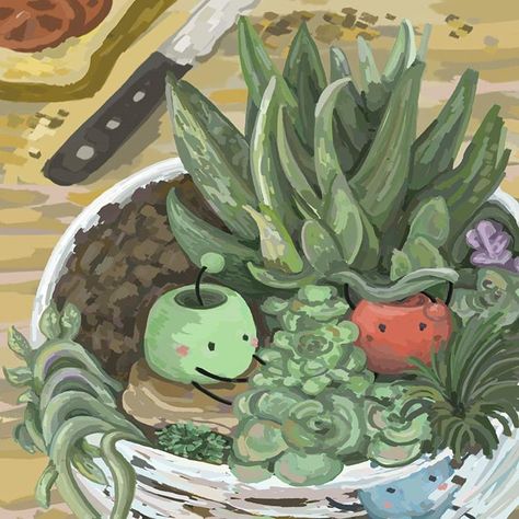 Ш и т on Instagram: “Heres some fanart of stardew valley junimos,since everyone is posting about corona, we need something cute.I tried painting on photoshop…” Stardew Valley Plants, Junimos Stardew Valley, Craft Useful, Plants Kitchen, Haunted Maze, Thriving Home, Stardew Valley Tips, Stardew Valley Farms, Stardew Valley Fanart