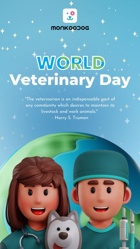 Monkoodog wishes you a very happy world veterinary Day!! For more post like this follow Monkoodog #pet #petlife #vet #days #lifestyle #shorts #summer #care#monkoodog World Veterinary Day, Veterinary Day, Summer Care, Puppy Wallpaper, Pet Ideas, Work With Animals, Dog Wallpaper, Happy Words, Pet Life