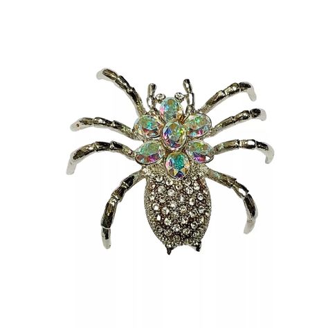 Rhinestone Spider Brooch Halloween Goth Witchy Large Statement Pin Signed JHS | eBay Rhinestone Spider, Spider Brooch, Ebay Hacks, Halloween Goth, Vintage Watches, Vintage Finds, Antique Jewelry, Anklets, Brooch Pin