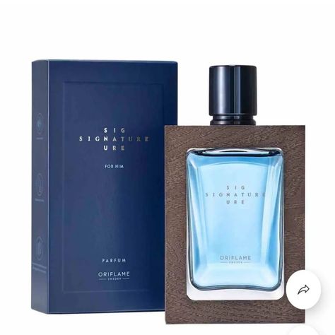 Get your signature with "The Signature for him parfume". ... Scent: Woody Aromatic Price: 52,000 Shop with the link in my Bio #hannysoriverse #signatureman #fragrances #woodyaromatic #oriflame #orifalmenigeria