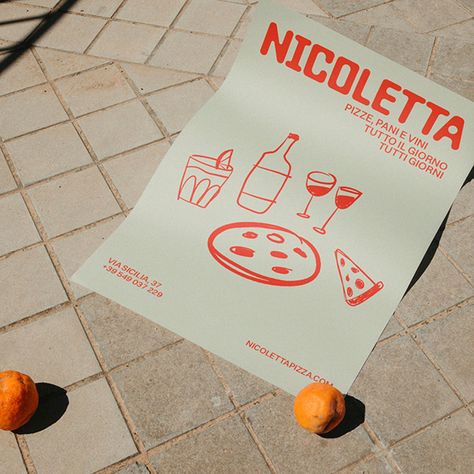 Pizza Identity Design, Restaurant Branding Ideas, Pizza Branding Identity, Italian Restaurant Brand Identity, Wine Bar Branding, Pizza Branding Design, Italian Restaurant Branding, Italian Graphics, Pizza Packaging Design