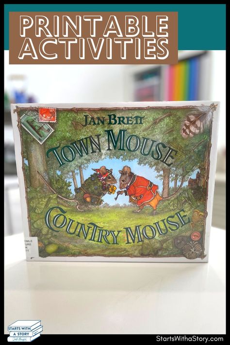 Hey elementary teachers! The picture book Town Mouse, Country Mouse by Jan Brett is an engaging read aloud to share with your 1st, 2nd or 3rd grade students. It's part of Clutter-Free Classroom's Starts With a Story collection, a library of book companions with fun lesson ideas, teaching tips and worksheets. This picture book is perfect for teaching character traits, setting, compare and contrast, point of view, and summarizing lessons. Learn about this book and the related printable activities! Country Mouse City Mouse Activities, Town Mouse And Country Mouse Activity, Teaching Character Traits, Interactive Read Aloud Lessons, Social Emotional Learning Lessons, Clutter Free Classroom, Jan Brett, Teaching Character, Read Aloud Activities