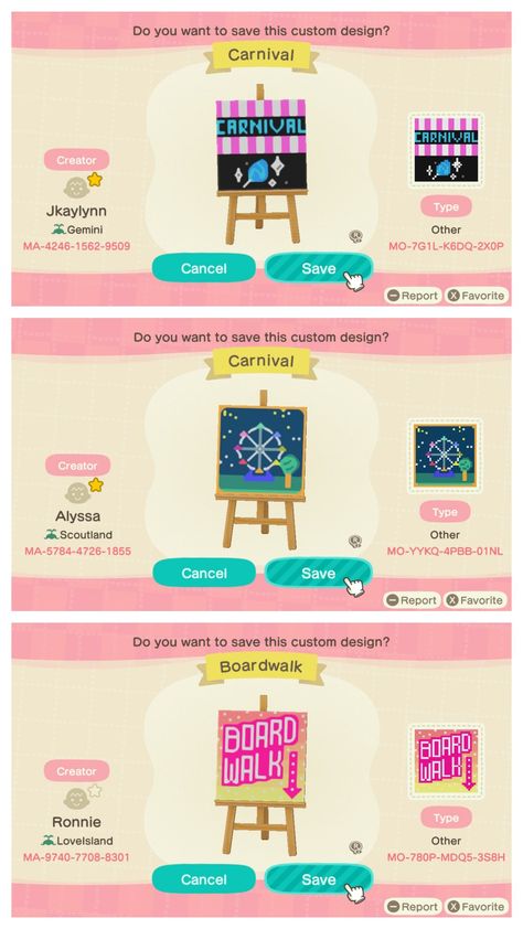 Animal Crossing Fun Fair, Acnh Boardwalk Carnival, Animal Crossing Fairground, Carnival Area Animal Crossing, Animal Crossing Fair, Carnival Animal Crossing, Animal Crossing Carnival Codes, Animal Crossing Design Codes Carnival, Animal Crossing Stall Design