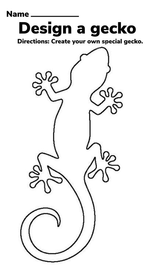 Gecko Sketch, Gecko Drawing, Gecko Wall Art, Fat Tailed Gecko, Cute Henna, Animal Worksheets, Name Design, Bead Stitching, Modern Embroidery