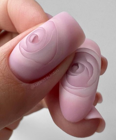 3d Rose Nails, Artistic Nails, Winter Nails Gel, New Nail Art Design, Rose Nail Art, Nail Drawing, Christmas Gel Nails, Rose Nails, 3d Rose