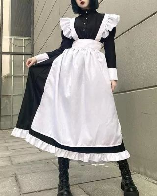 French Maid Outfit, Maid Outfit Cosplay, Cosplay Maid, Role Play Costume, Dress Apron, Cosplay Cute, Maid Cosplay, Anime Maid, French Maid