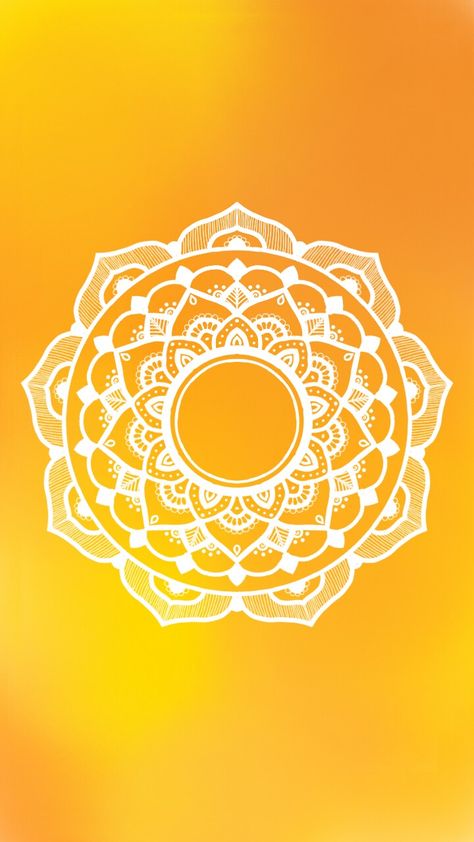 Orange, White Mandala. Mandala Wallpaper Agarbatti Packaging, Uni Moodboard, Mandala Wallpapers, Cinematic Background, Islamic Backgrounds, Wallpaper Tiles, Yellow Mandala, Wallpaper And Tiles, Ganesh Utsav