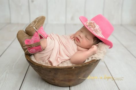 Cowgirl Newborn Photography, Newborn In Cowboy Hat, Cowboy Newborn Photography, Baby Cowgirl Photoshoot, Cowgirl Newborn Pictures, Western Newborn Pictures Cowgirl, Newborn Western Photography, Western Newborn Pictures, Baby Cowgirl Hat