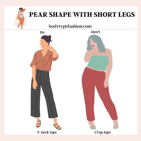 Avoid crop tops Pear Body Shape Fashion, Pear Body Shape Outfits, Pear Shaped Women, Pear Body, Long Pencil Skirt, Pear Body Shape, Chic Fall Outfits, Curvy Women Outfits, Short Legs