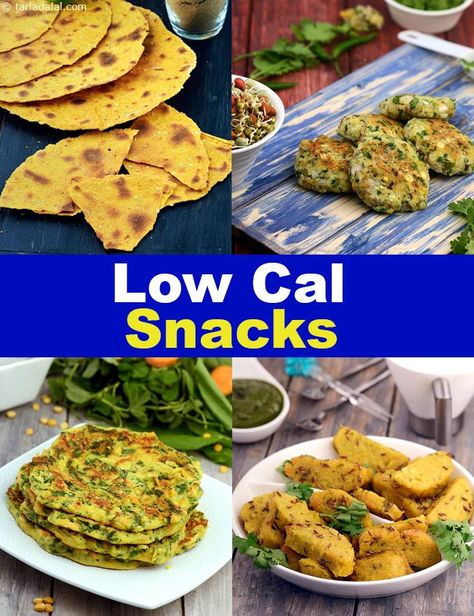 Low Calorie Snack Recipes, Veg Low Calorie Healthy Indian Snacks Low Calorie Indian Food, Indian Snacks Recipes, Low Calorie Recipes Snacks, Healthy Indian Snacks, Dinner Mexican, Low Cal Snacks, Indian Veg Recipes, No Calorie Snacks, Calorie Recipes