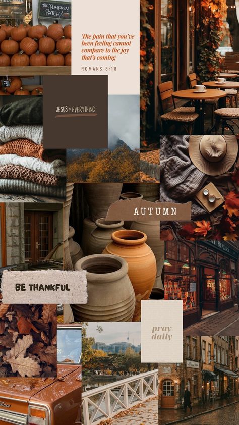 Autumn wallpaper Fall Asthetic 2024, Christian Wallpaper Iphone Aesthetic Fall, Christian Autumn Aesthetic, Fall Christian Wallpaper Iphone, Autumn Christian Wallpaper, Fall Christian Wallpaper, Autumn Homescreen, Season Wallpapers, Fall Bible Verses