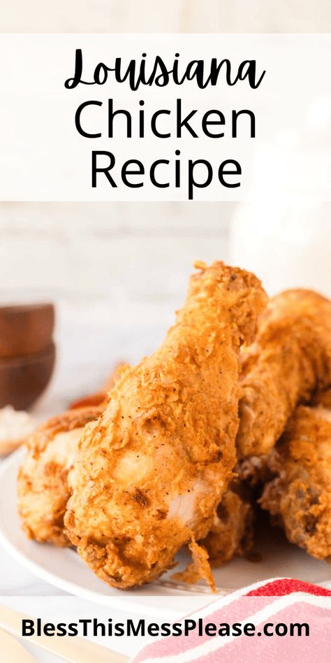 Louisiana Chicken Louisiana Chicken Fry Recipe, Louisiana Chicken Fry Batter Recipe, Louisiana Seasoning Recipe, Louisiana Chicken Recipes, Louisiana Fried Chicken Recipe, Louisiana Wedding Food, Chicken Shake And Bake, Authentic Louisiana Recipes, Louisiana Fried Chicken