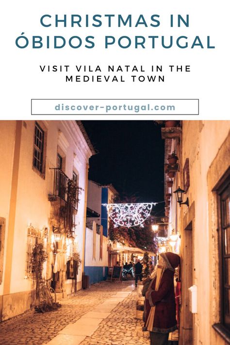 Óbidos is a magical place any day, but during Christmas, the magic of the walled town really comes through! A trip to Óbidos is a huge recommendation if you’re in Portugal this December. Discover the Christmas atmosphere here and visit Father Christmas! This year, Vila Natal is from December 6th 2024, until January 6th 2025.

Obidos Christmas market | Obidos Christmas | Christmas in Obidos | Portugal Christmas | Vila Natal Óbidos | Obidos in December Portugal Christmas, Santa Village, Obidos Portugal, Santa's Village, Portugal Travel Guide, Visit Santa, Visit Portugal, Christmas Atmosphere, Medieval Town