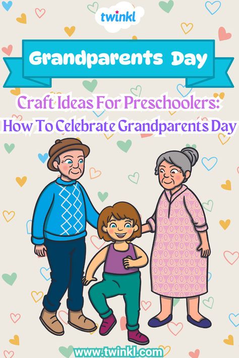 Grandparents Day Craft Ideas For Preschoolers: How To Celebrate Grandparents Day Blog Grandparents Day Activity, Grandparents Day Crafts For Preschoolers, Craft Ideas For Preschoolers, Grandparents Day Activities, Ideas For Preschoolers, Grandparents Day Crafts, Crafts For Preschoolers, Teach Kids, Grandparents Day