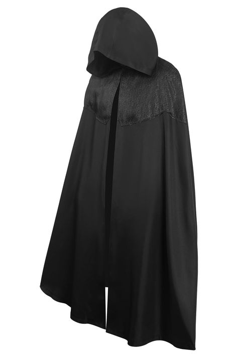 PRICES MAY VARY. White Wolf Costume Cosplay Black Hooded Cloak Cape Witch Halloween Outfit for Adults Package content: wizard witch cloak. Material: Feminine, Yarn, Mesh. Soft and comfortable. Perfect for Halloween cosplay, cosplay, role play, theme party, dress up, performance, carnival, party, masquerade, etc. Please refer to the size chart carefully before you purchase the costume. Please refer to the size chart picture carefully. The Witcher Season 3, Cloak Outfit, Black Cloak, Wolf Costume, Suit Cosplay, Halloween Party Outfits, Black Cape, Party Suits, Hooded Cloak