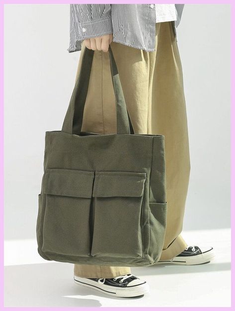 [PaidAd] Japanese Retro Canvas Bag Men's Large-Capacity Handbag Simple Commuter Supplementary Class Students Class School Bag Tote Bag Women Specifications Bag Length 36Cm Bag Width 13Cm Bag Height 39Cm Bag Weight 0.46Kg Material: Canvas #overtheshoulderbagforschool Mens Tote Bag, Sac Tote Bag, Canvas Bag Design, Tote Bag With Pockets, Tas Bahu, My Style Bags, Diy Bag Designs, Diy Bags Patterns, Bad Smell