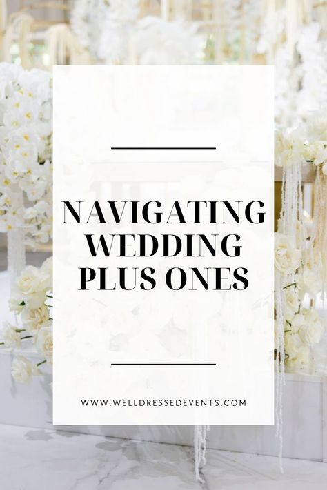 At Well-Dressed Events, our wedding experts have tips for how to go about navigating plus-one invites. From budget considerations to relationship status, we've got you covered! Be consistent, make it clear on the invitation, and show consideration for single guests. Ultimately, it's your day, your rules. So if you’re stuck on how to handle wedding plus ones or just need additional wedding support, click the pin to read our blog, and let’s start planning! How To Say No Plus Ones At Wedding, No Plus One Wedding Wording, Simple Wedding Budget, Backyard Wedding Budget, Free Printable Budget Planner, Planner For Wedding, Budget Planner Spreadsheet, Budget Planner Excel, Destination Wedding Budget