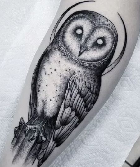 Night Owl Tattoo, Owl Neck Tattoo, White Owl Tattoo, Simple Owl Tattoo, Owl Forearm Tattoo, Owl Skull Tattoos, Owl Feather Tattoos, Mens Owl Tattoo, Traditional Owl Tattoos