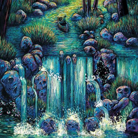 James Eads, Cartoonish Art, James R Eads, Dark Road, Free Paint, Coloring Drawing, Psy Art, Post Impressionists, Fantasy Aesthetic