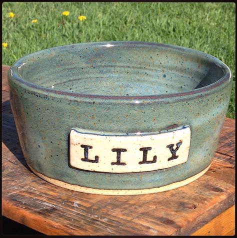 Pottery Dog Bowls Handmade, Dog Bowl Ceramic Pottery, Pottery Dog Bowl Ideas, Pottery Dog Bowls, Clay Dog Bowl, Wheel Pottery Ideas, Pottery Ideas Wheel Thrown, Kids Pottery Wheel, Wheel Thrown Pottery Ideas