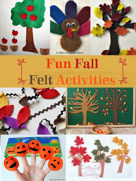 Frugal fun fall felt activities that you can make yourself that look great and make great activities for kids to play with and give as gifts to others. #feltcrafts #fall #kidsactivities #kidscrafts