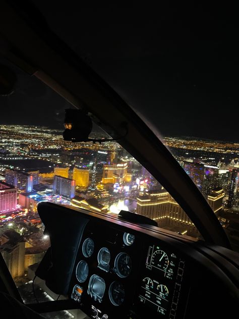 Sky City Aesthetic, Las Vegas Helicopter Ride, Helicopter Aesthetic, Vegas Helicopter Tour, Las Vegas Photography, Vegas Night, Sky City, Las Vegas Vacation, Night Flight