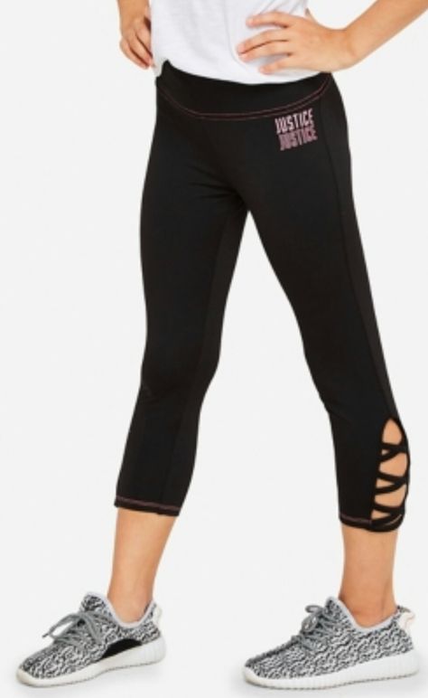 Cross Leggings, Criss Cross Leggings, Leggings For Girls, Justice Clothing, Ankle Length Leggings, Fleece Leggings, Crop Leggings, Girls Leggings, Athletic Leggings