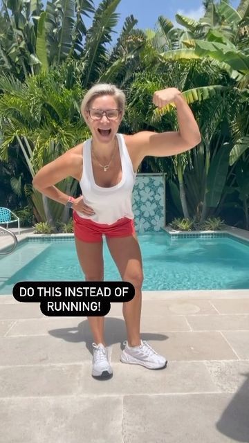 Amanda Nighbert, Registered Dietitian on Instagram: "Beginner workout!! Do this instead of running to get cardio and strength all in one! Use the save button to find this later!! What workout do you want to see next?"