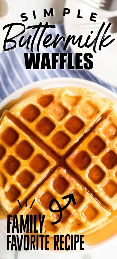 Buttermilk Waffle Recipe, Buttermilk Waffle, Buttermilk Waffles Recipe, Persnickety Plates, Waffles Breakfast, Easy Waffle Recipe, Buttermilk Waffles, Outside Light, Waffles Easy