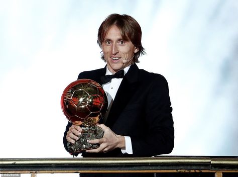 Real Madrid and Croatia midfielder Luka Modric claimed the Ballon d'Or after a brilliant year for both club and country Rakitic Barcelona, Real Madrid Gareth Bale, Paul Pogba Manchester United, Isco Real Madrid, Courtois Real Madrid, Mohamed Salah Liverpool, Real Madrid Win, Benzema Real Madrid, Cristiano Ronaldo Juventus