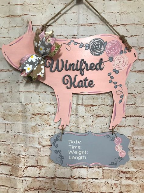 Door Hanger Hospital, Baby Door Hanger, Hospital Door Hanger, Hospital Door Hangers, Baby Door Hangers, Baby Gift Ideas, Baby Door, Hospital Door, White Bohemian