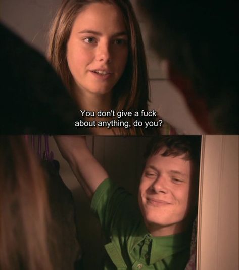 Skins Uk Quotes, Smug Face, Elizabeth Stonem, Cook Skins, Im Useless, Cooking Movies, Skins Quotes, Skin Aesthetics, Skins Uk