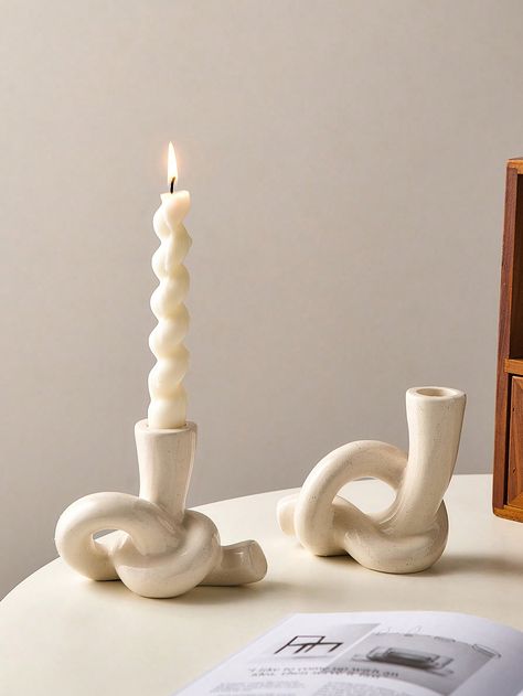 White  Collar  Porcelain   Embellished   Home Decor Ceramic Candle Stick Holders, Mantel Tv, Candle Pottery, Long Candle Holder, Candle Holders Ceramic, Tv Stand Kitchen, Candle Holder Ceramic, Candle Holder Christmas, Living Room Mantel