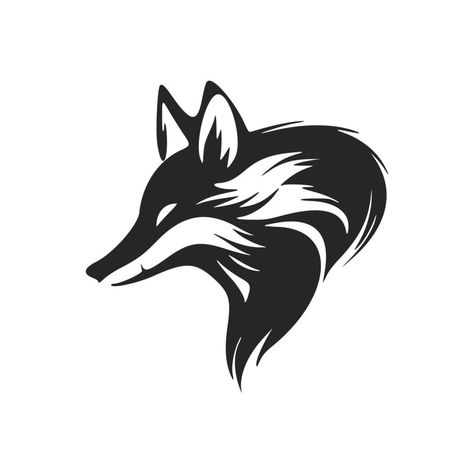 Fox Vector, Fox Logo, Fox Head, Perfect Background, Animal Logo, Free Vectors, White Fox, High Contrast, Logo Ideas