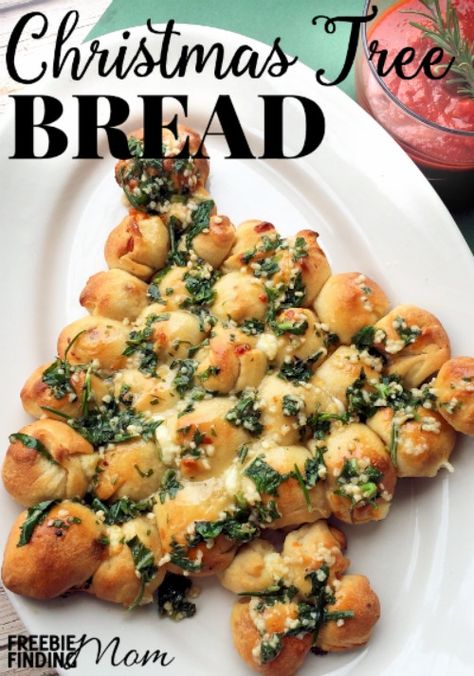 Tired of the same old dinner rolls at Christmas meal? This year, knock the socks off your friends and family with this impressive yet easy to make Christmas Tree Bread recipe. This pull-apart bread is loaded with ooey gooey cheese and coated with melted butter and fresh herbs to make a mouthwatering combination your guests won’t be able to resist. Tree Bread, Christmas Tree Bread, Bread Christmas, Make Christmas Tree, Christmas Meal, Christmas Eve Dinner, Pull Apart Bread, Gooey Cheese, Christmas Food Dinner