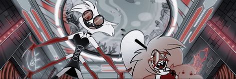 Lucifer Hazbin Hotel Banner, Hazbin Hotel Discord Banner, Hazbin Hotel Banner, Banner Gif, Harbin, Vivziepop Hazbin Hotel, Header Banner, Youtube Banners, Bus Stop